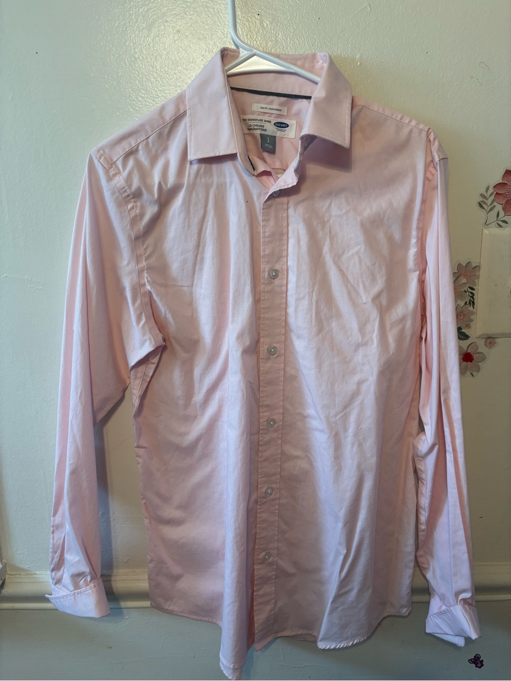 Old Navy Light Pink Men's Dress Shirt